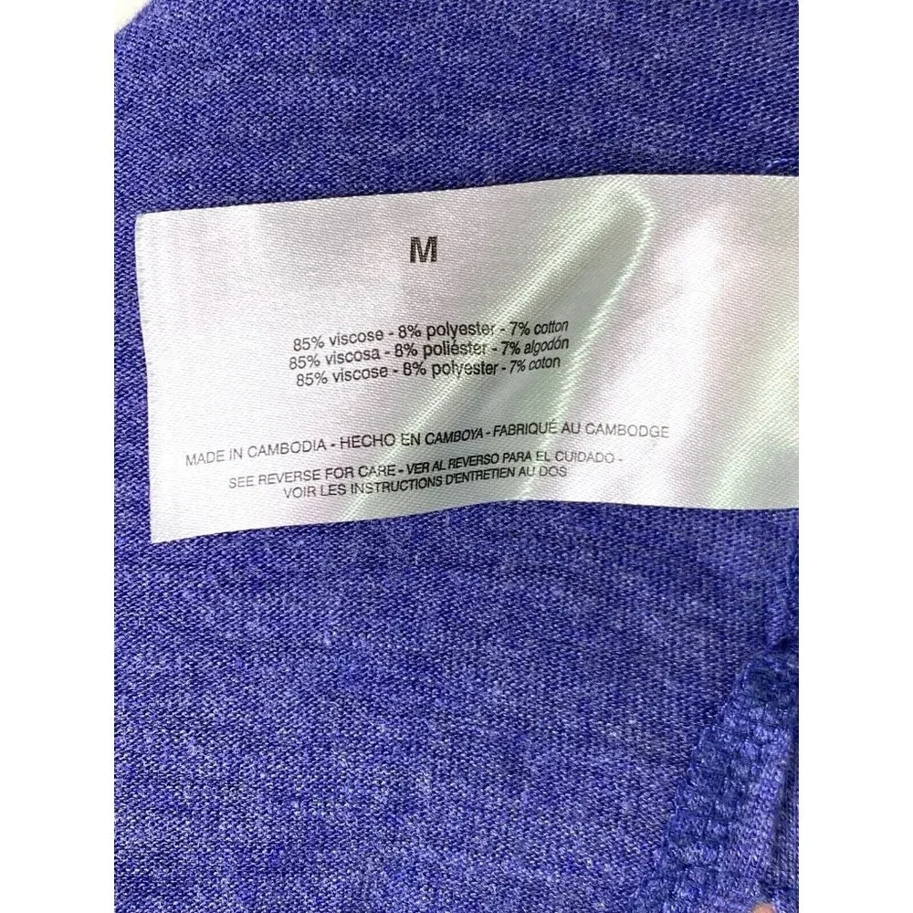 Jessica Simpson Woman's Blue Stretch Trapeze Shirts Dress‎ Medium Pocket Comfy